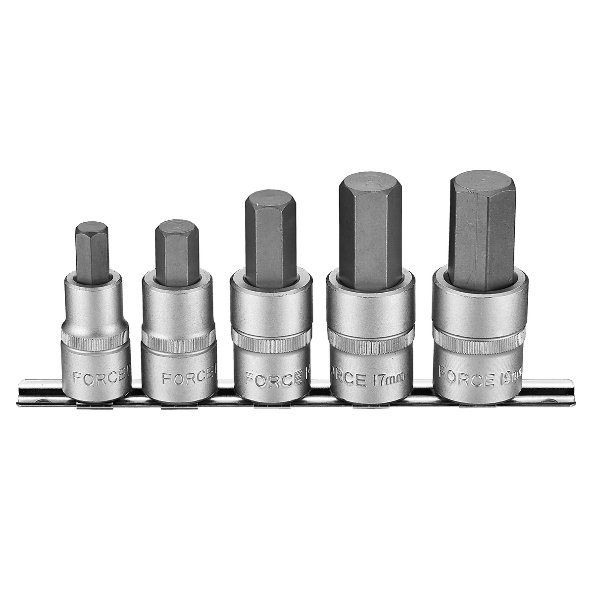 5pc 1/2"DR. Hex socket bit set