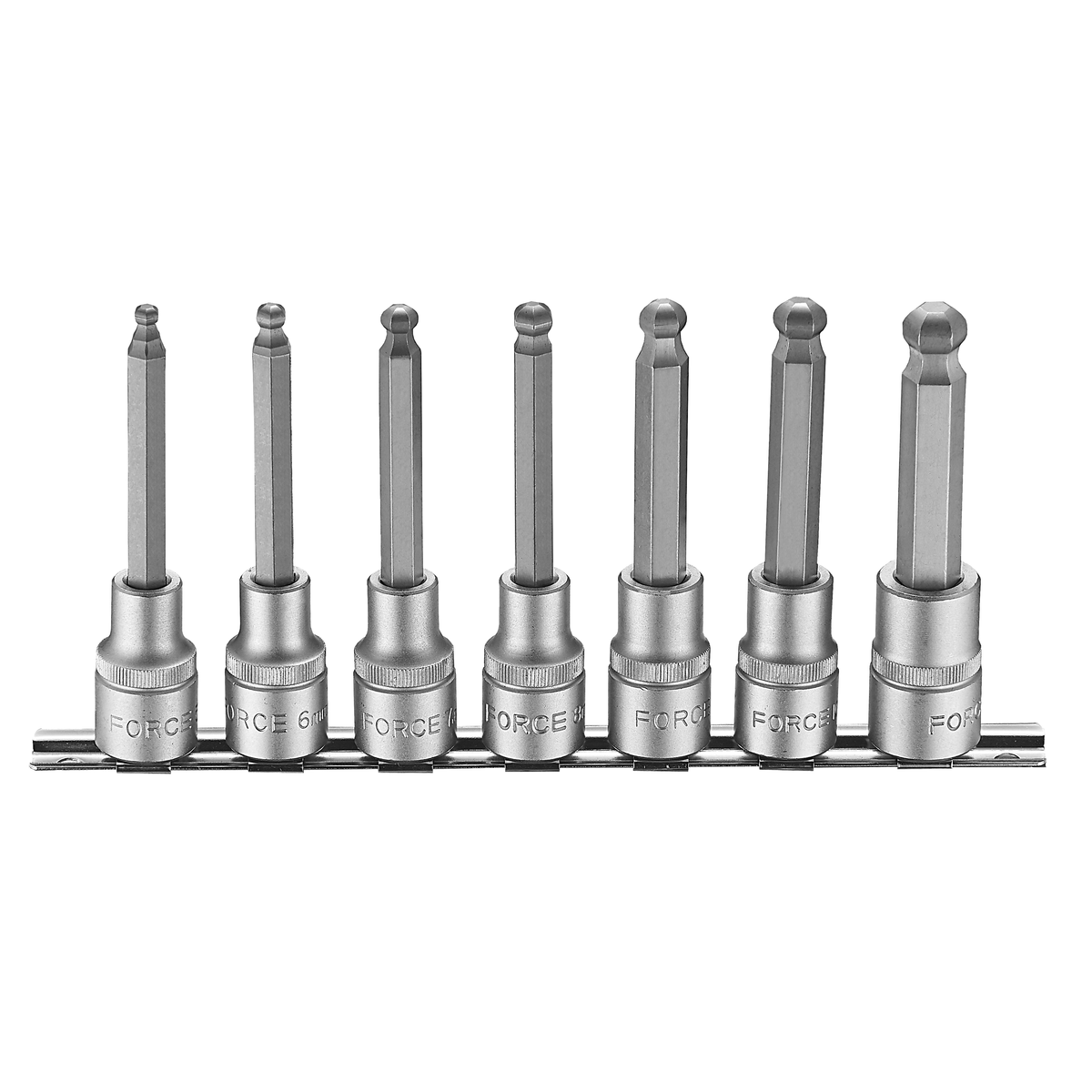 7pc 1/2"DR. Hex ball point socket bit set