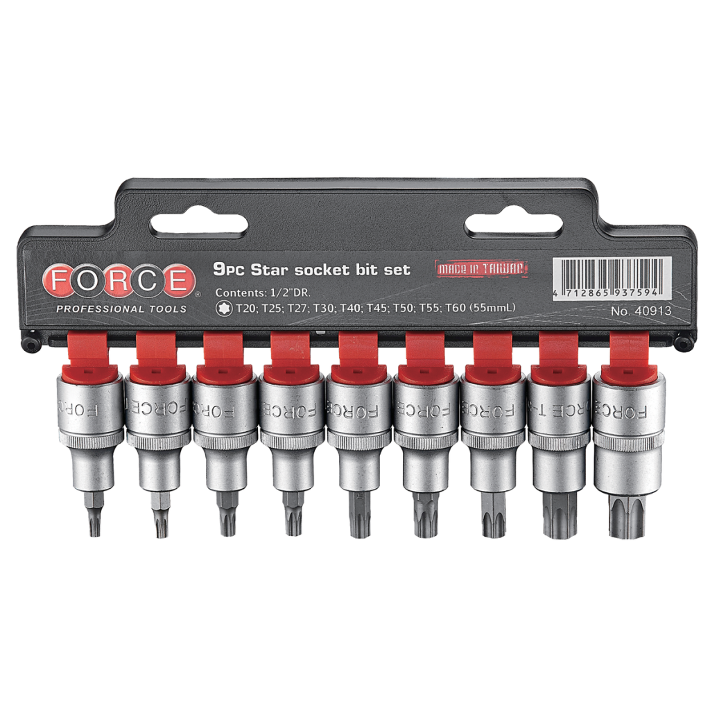 9pc 1/2"DR. Star socket bit set