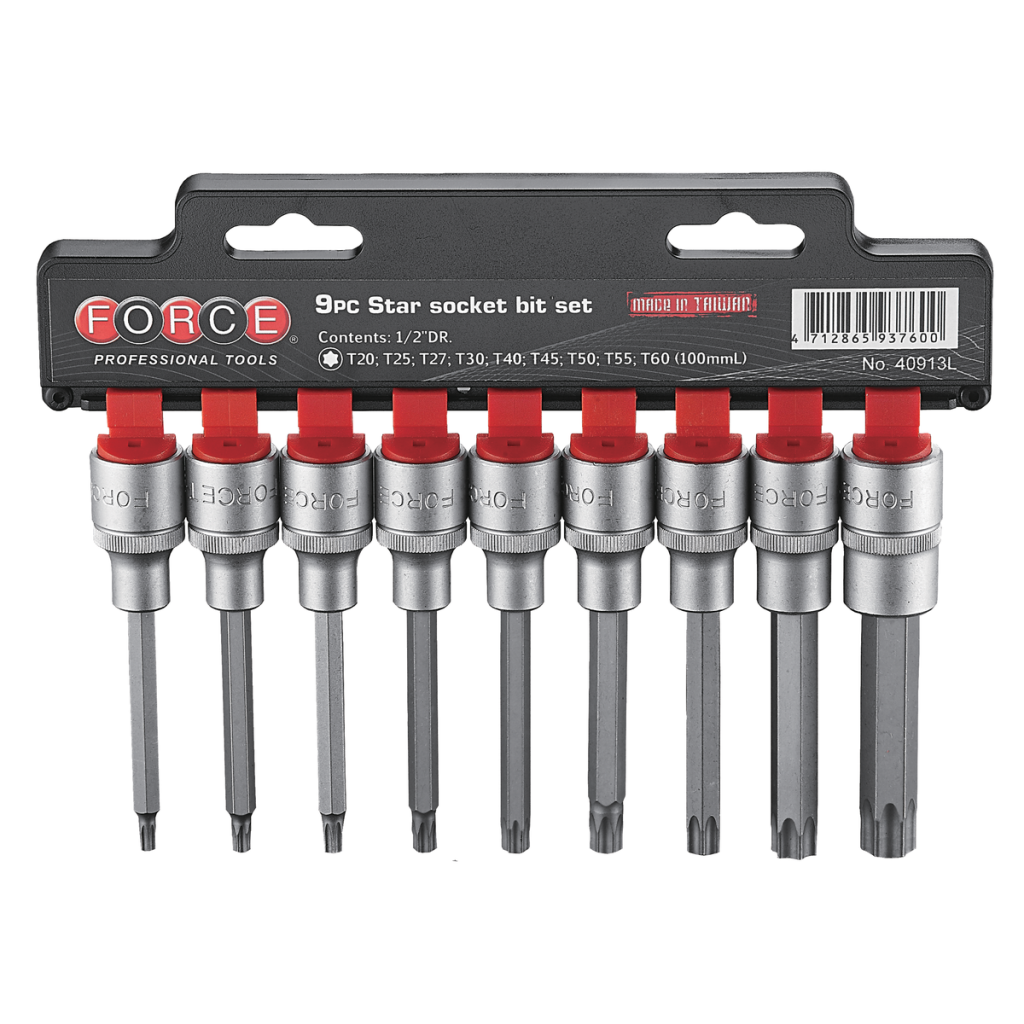 9pc 1/2"DR. Star socket bit set