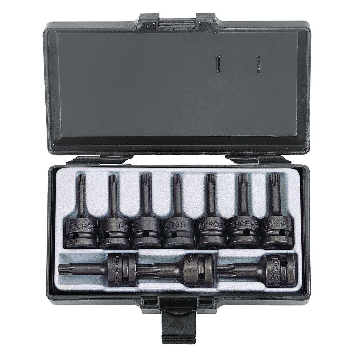 10pc 1/2"DR. Star impact socket bit set (one-piece)