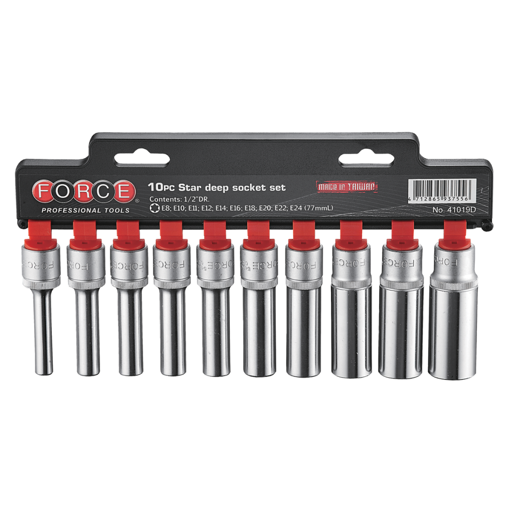 10pc 1/2"DR. Star deep socket set