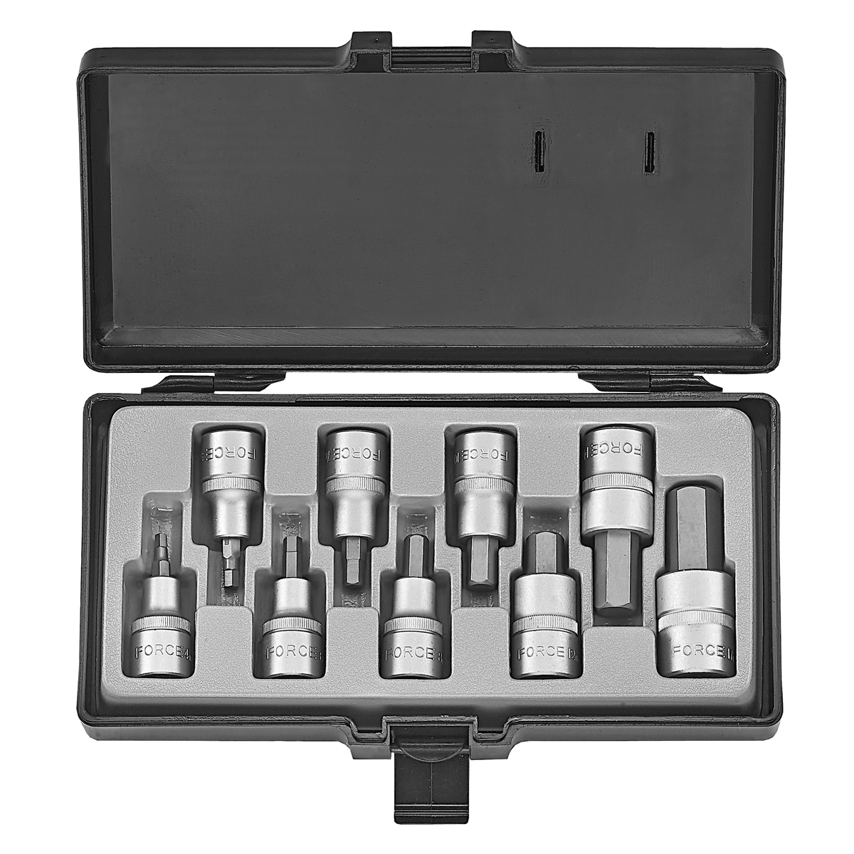 9pc 1/2"DR. Hex socket bit set