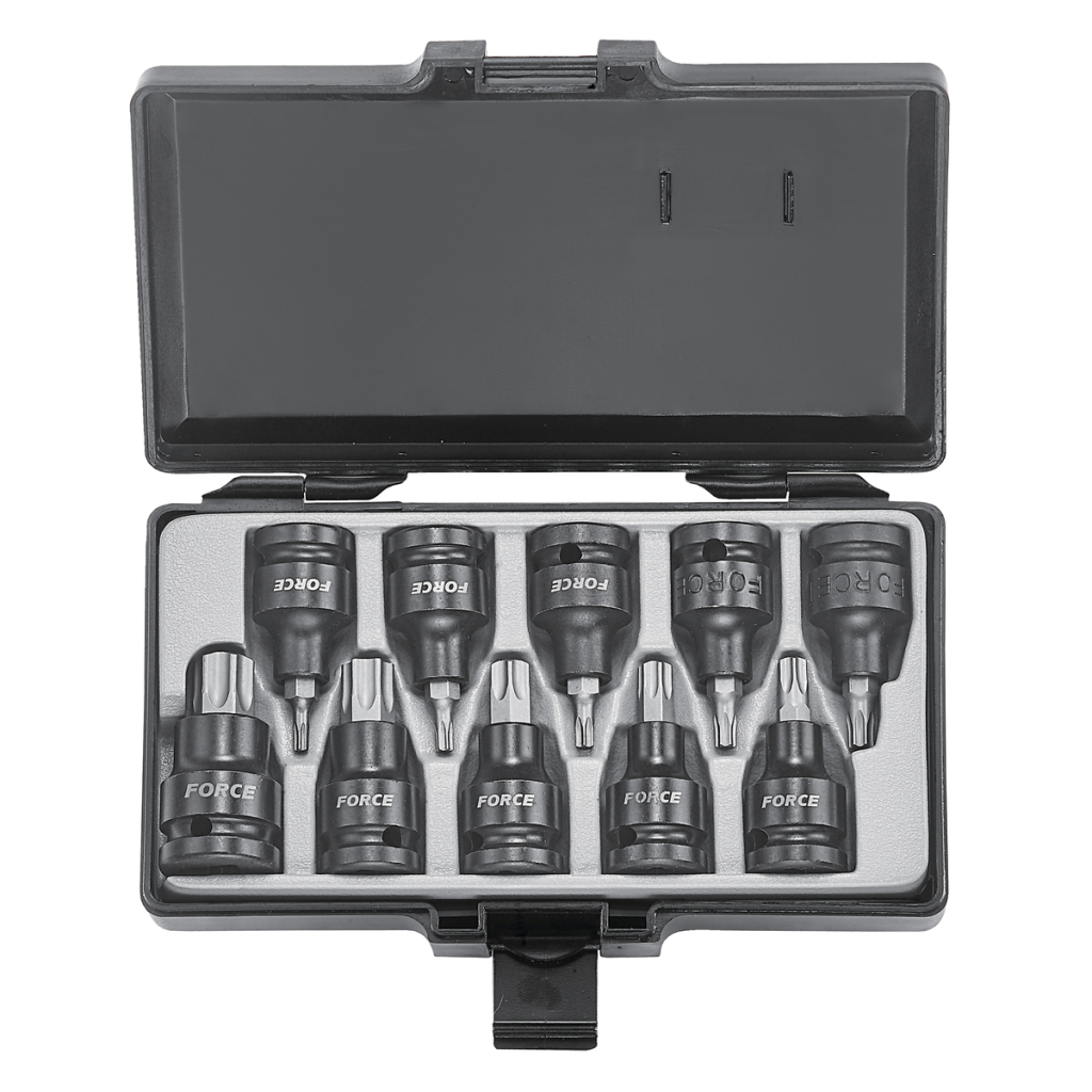 10pc 1/2"DR. Star impact socket bit set