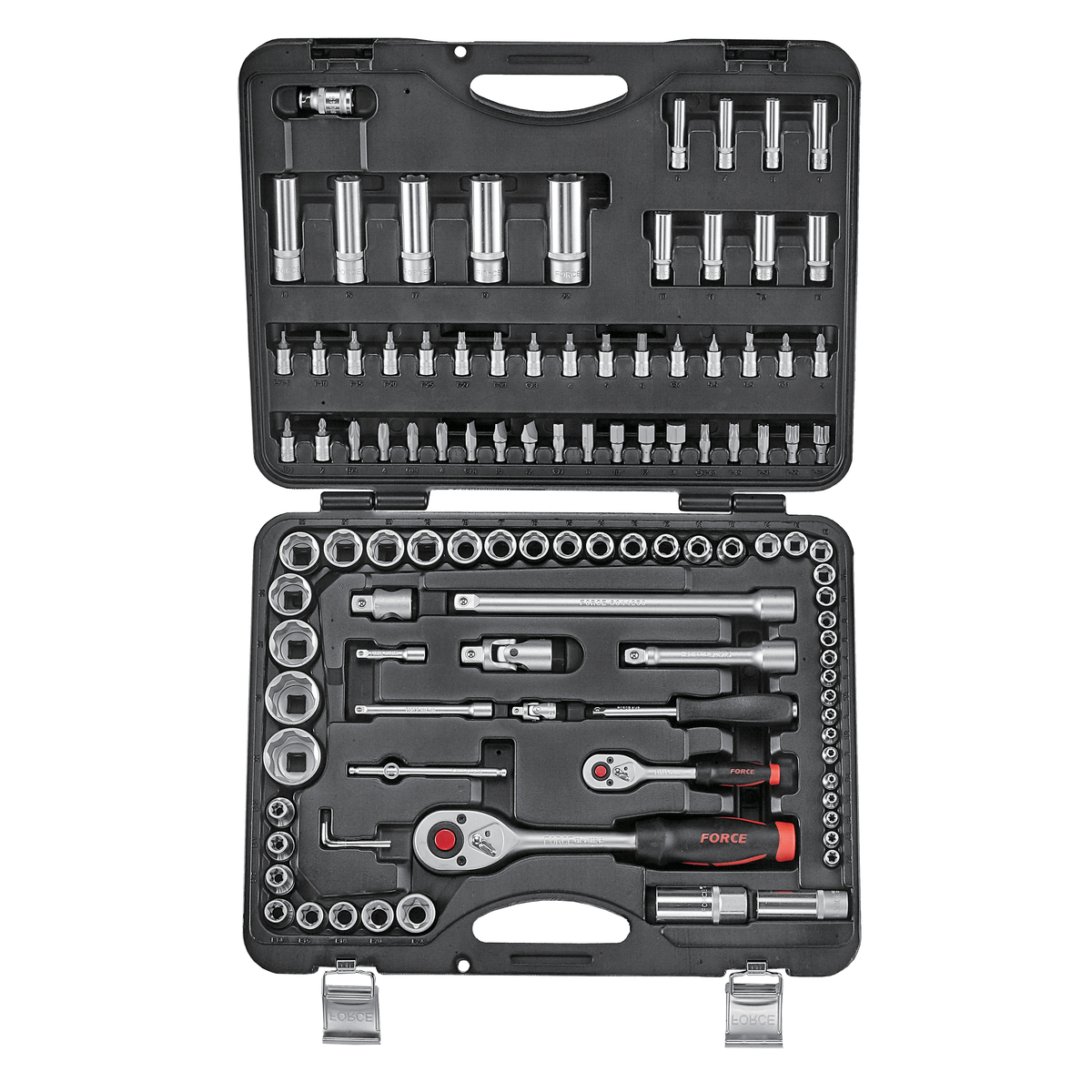 108pc 1/4" & 1/2" Socket combination set