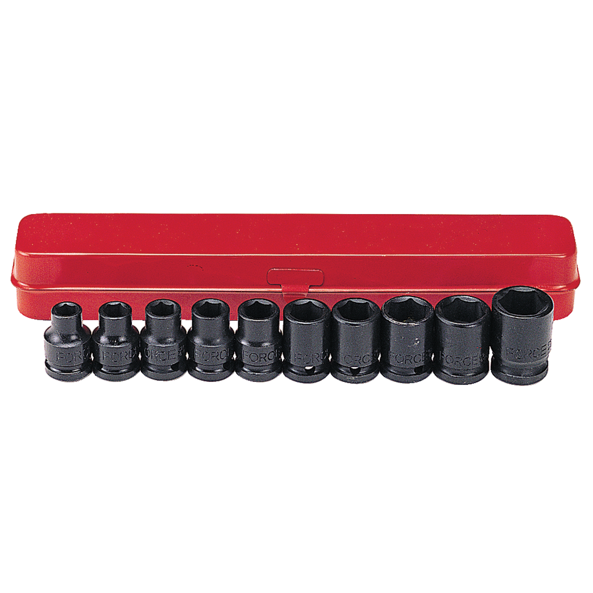 10pc 1/2"DR. 6pt. Flank Impact socket set (SAE)