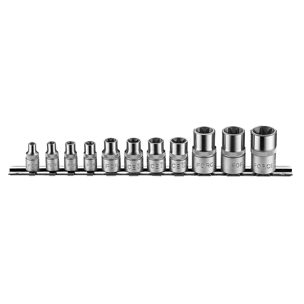 11pc 1/4" & 3/8" & 1/2" Star socket set
