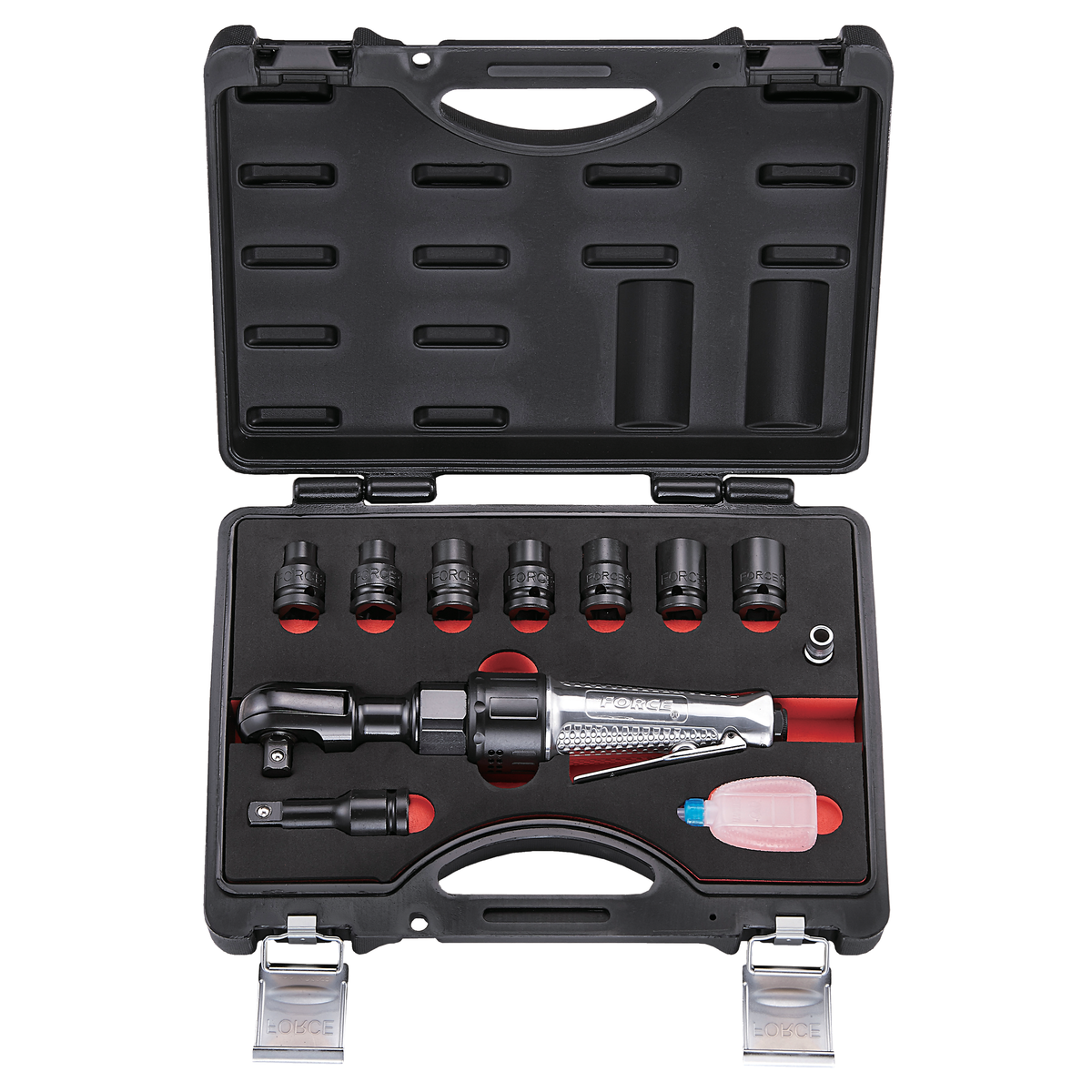 11pc 1/2"DR. Impact wrench & socket set