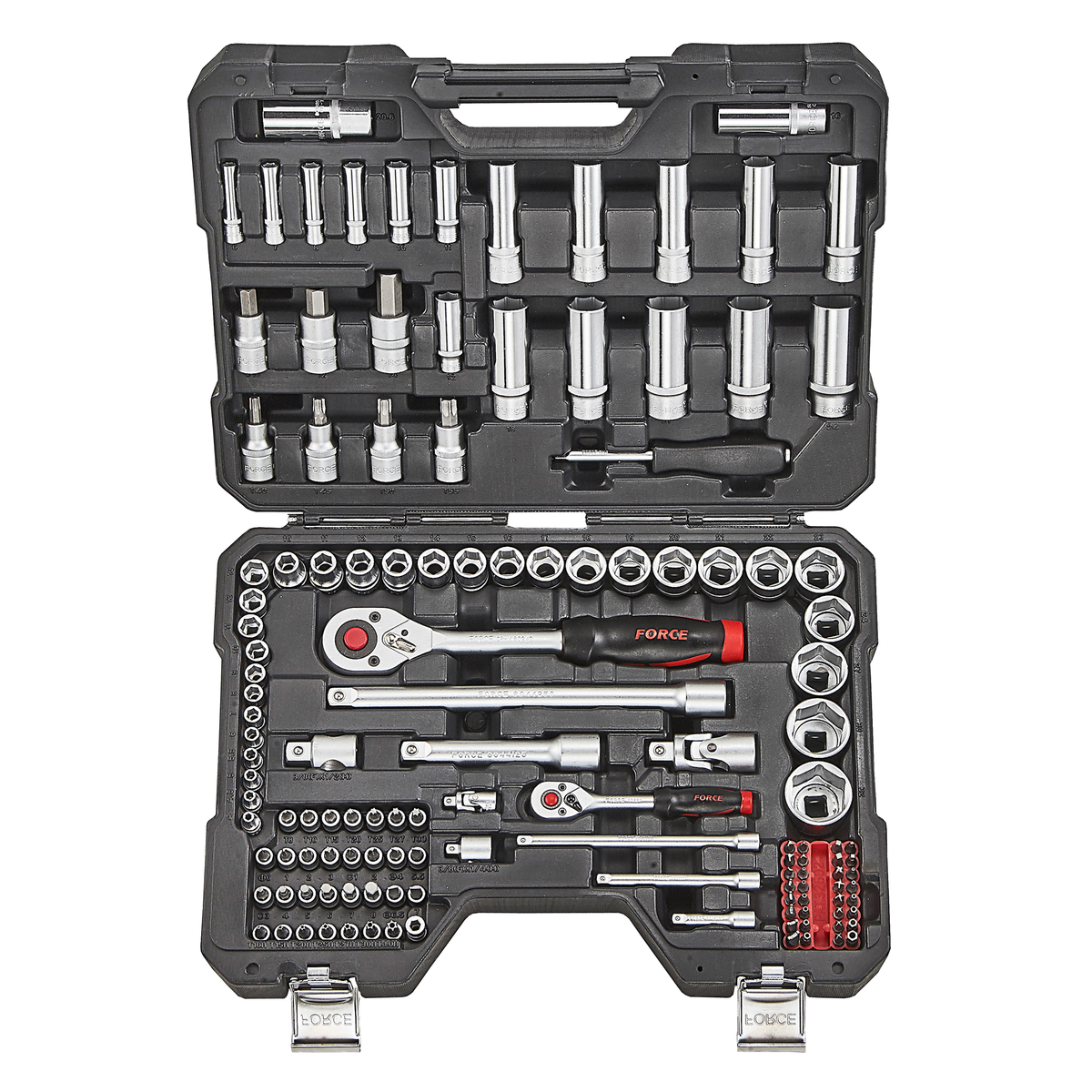 131pc 1/4" & 1/2" Socket combination set