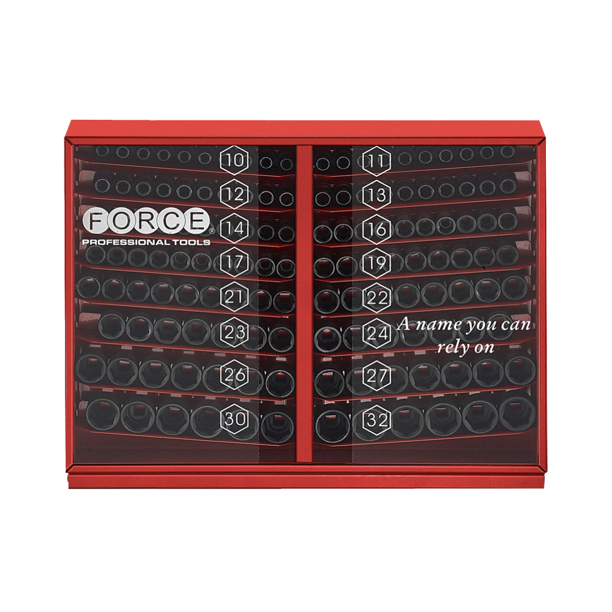 145pc 1/2"DR. 6pt. Flank deep impact socket set