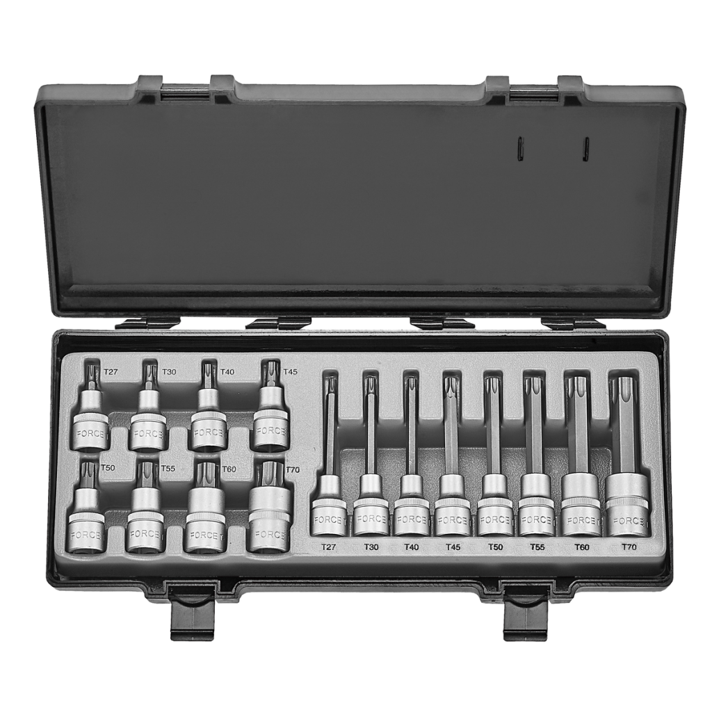 16pc 1/2"DR. Star socket bit set