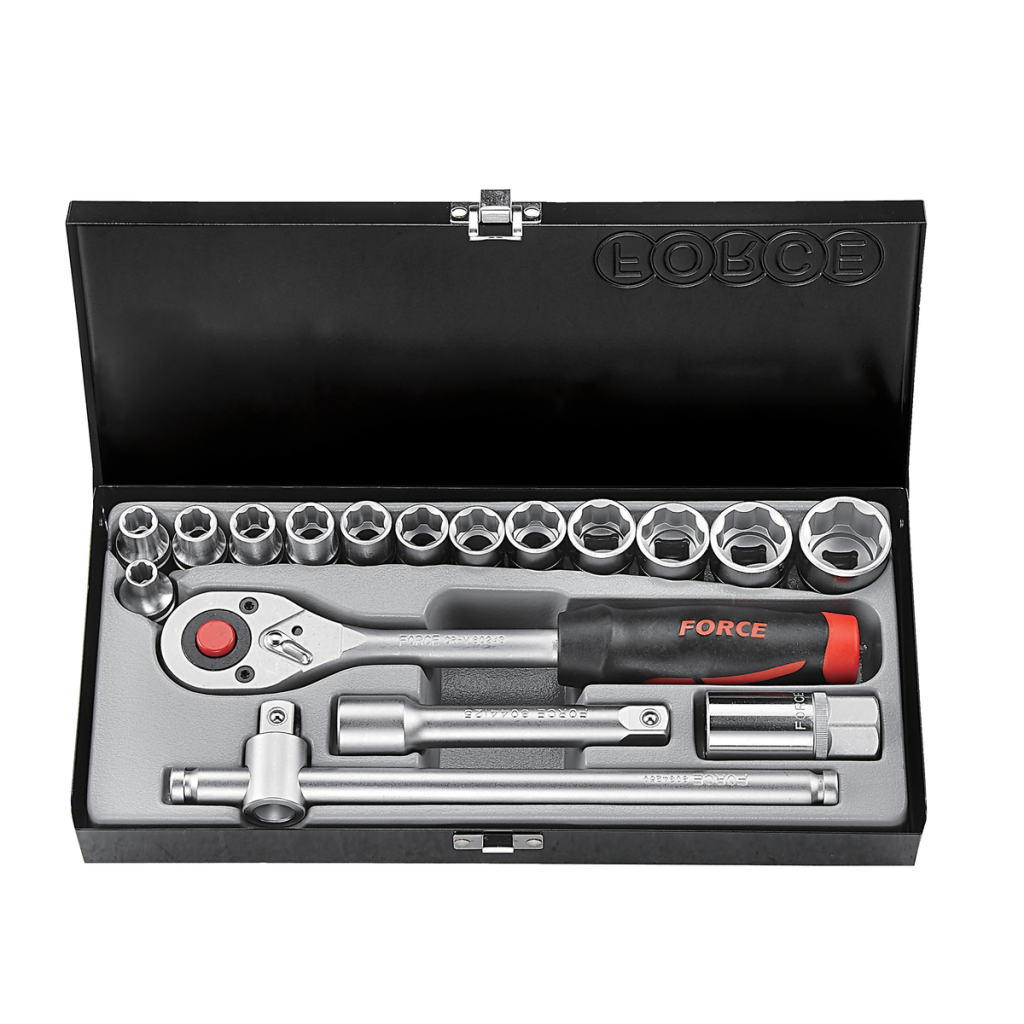 17pc 1/2"DR. Socket combination set