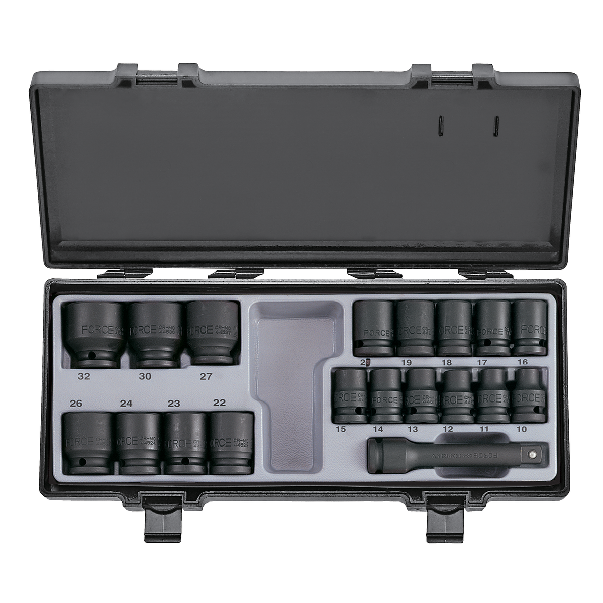 19pc 1/2"DR. Impact socket set