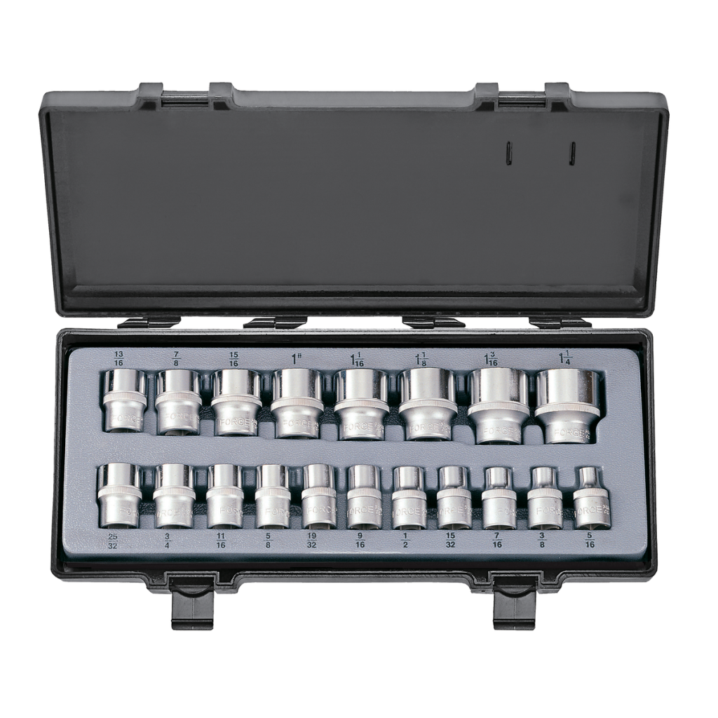 19pc 1/2"DR. Socket set (SAE)