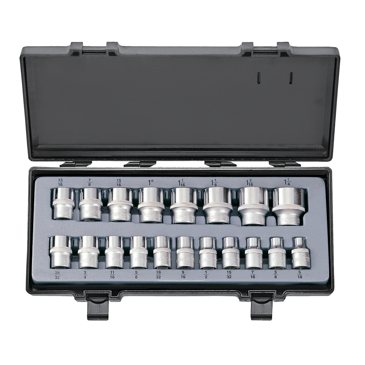 19pc 1/2"DR. Socket set (SAE)