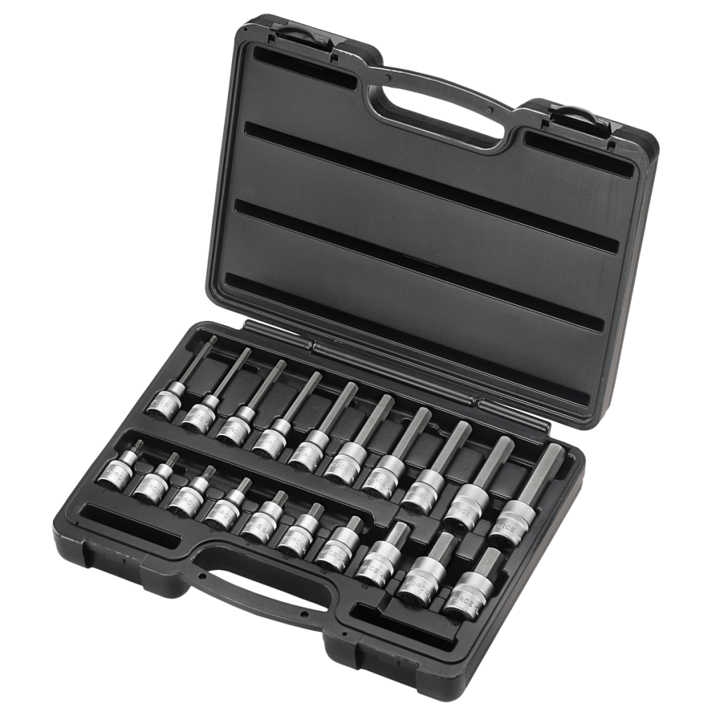 20pc 1/2"DR. Hex socket bit set