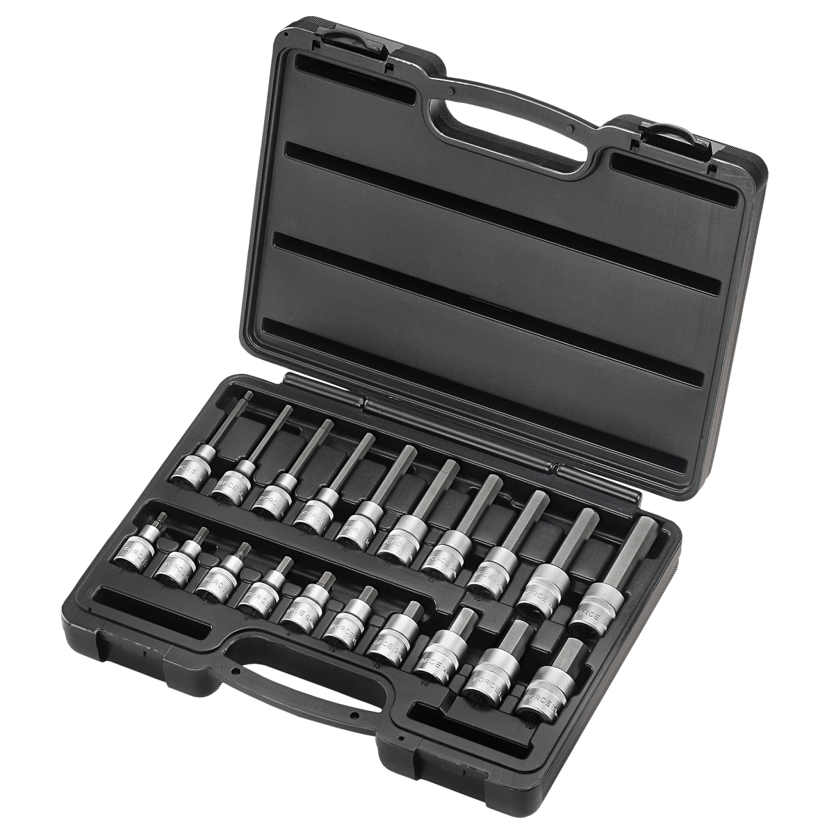 20pc 1/2"DR. Hex socket bit set