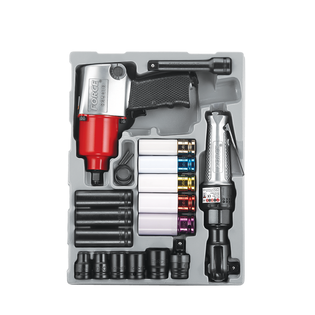 21pc 1/2"DR. Impact wrench & socket set