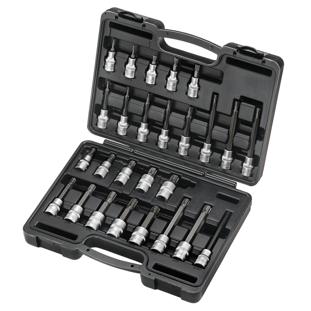 26pc 1/2"DR. Ribe socket bit set