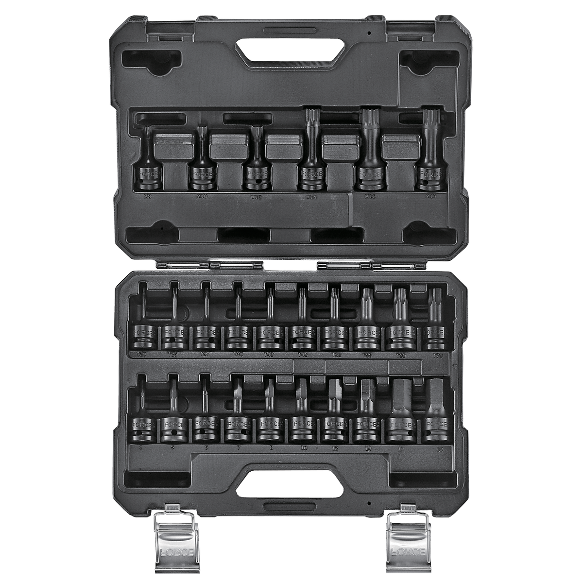 26pc 1/2"DR. Impact socket bit set (one-piece)