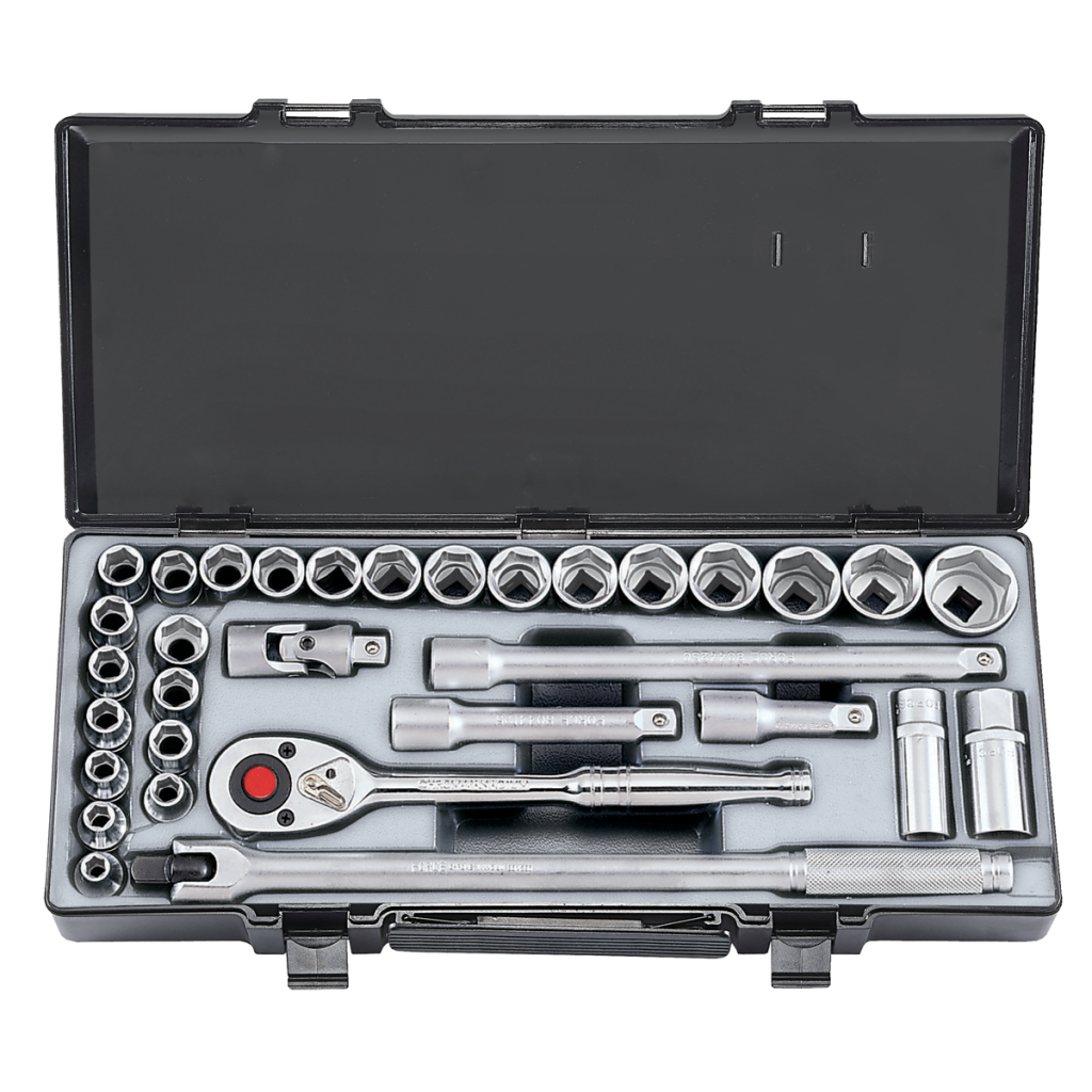 32pc 1/2"DR. Socket combination set (S&M)
