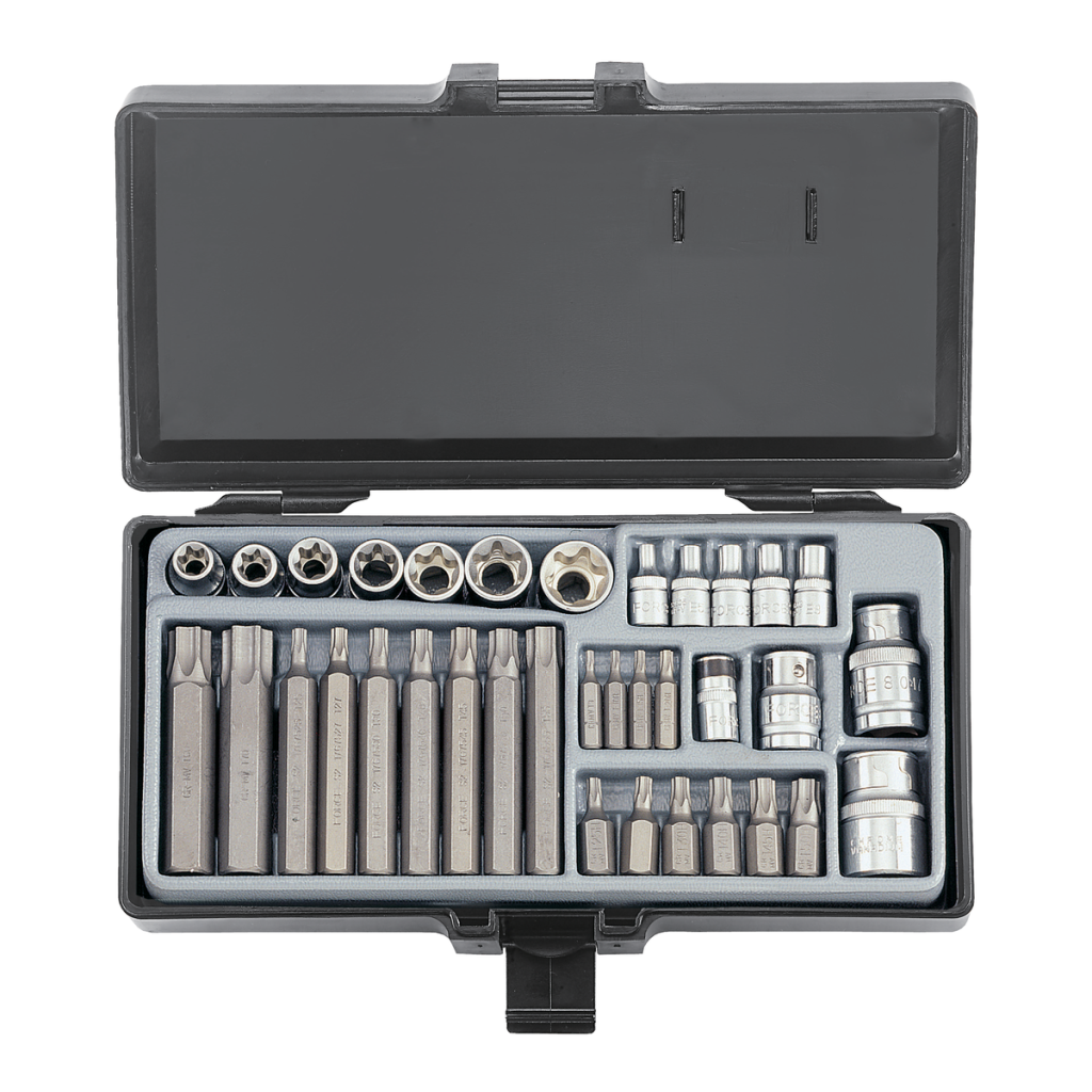 35pc 1/4" & 3/8" & 1/2" Star set