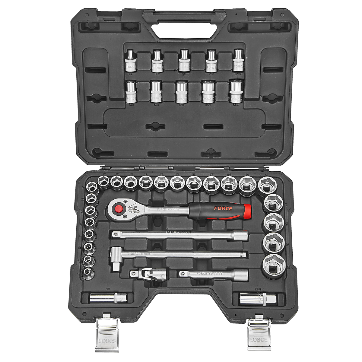 40pc 1/2"DR. 6pt. Flank & star socket combination set