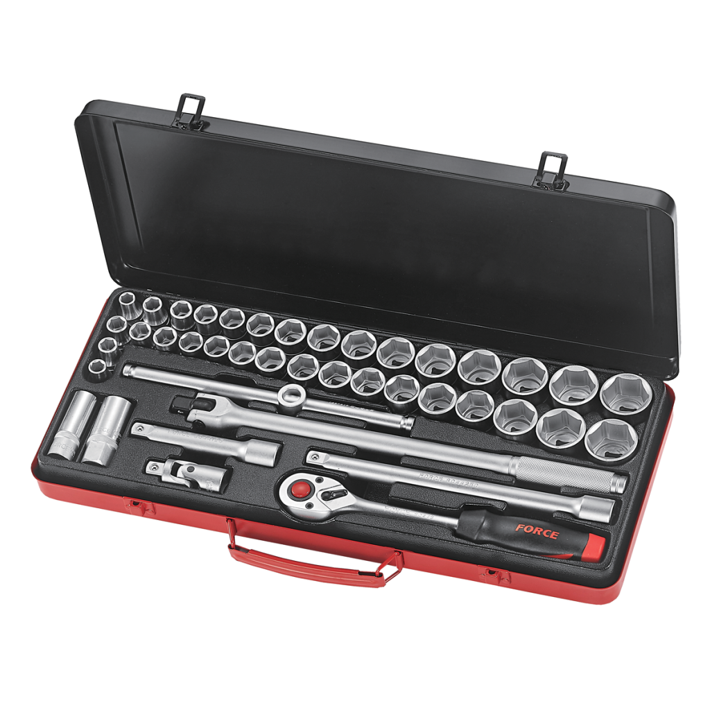 41pc 1/2"DR. 6pt. Flank socket combination set (S&M)