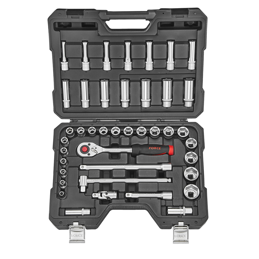 41pc 1/2"DR. 6pt. Flank socket combination set