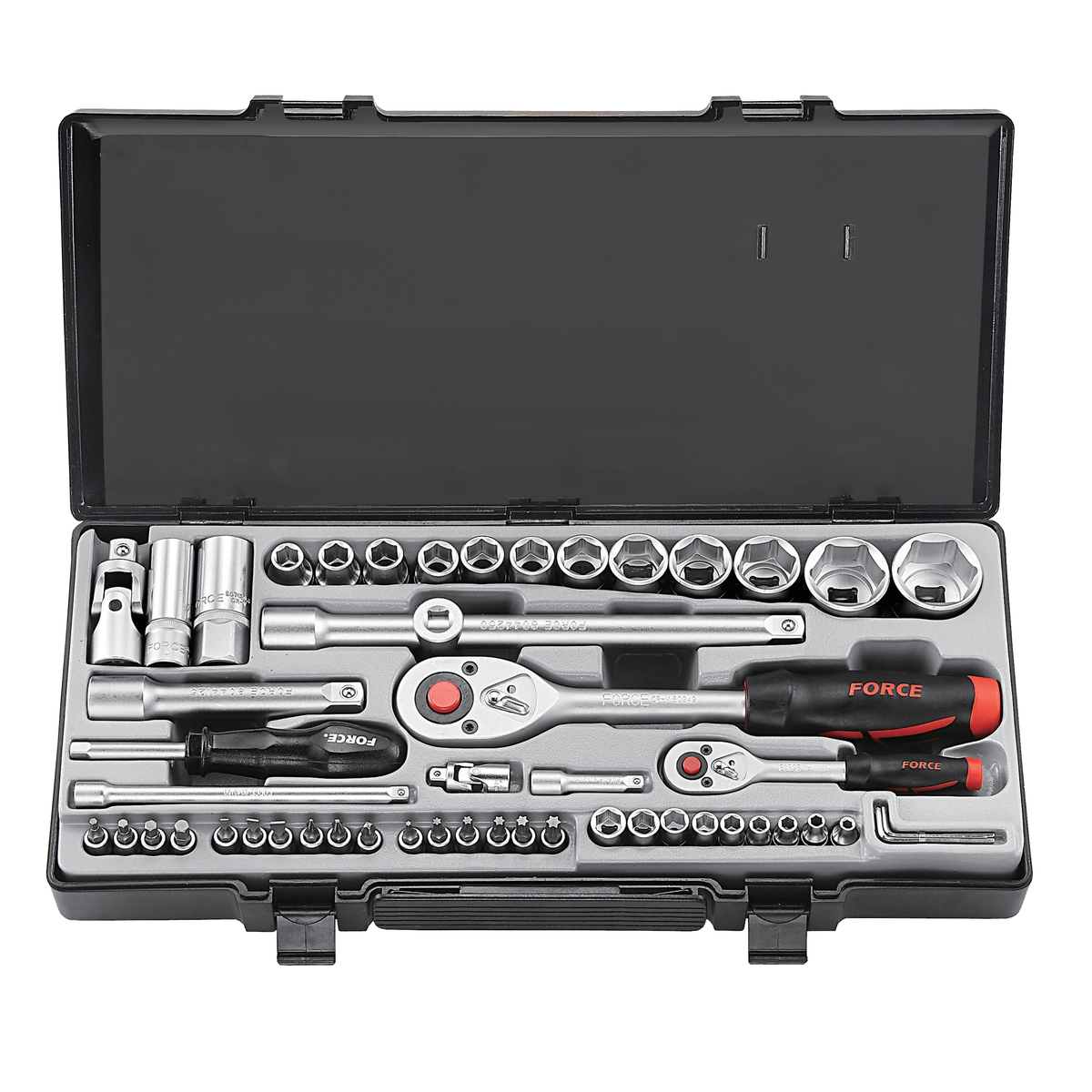 53pc 1/4" & 1/2" Socket combination set
