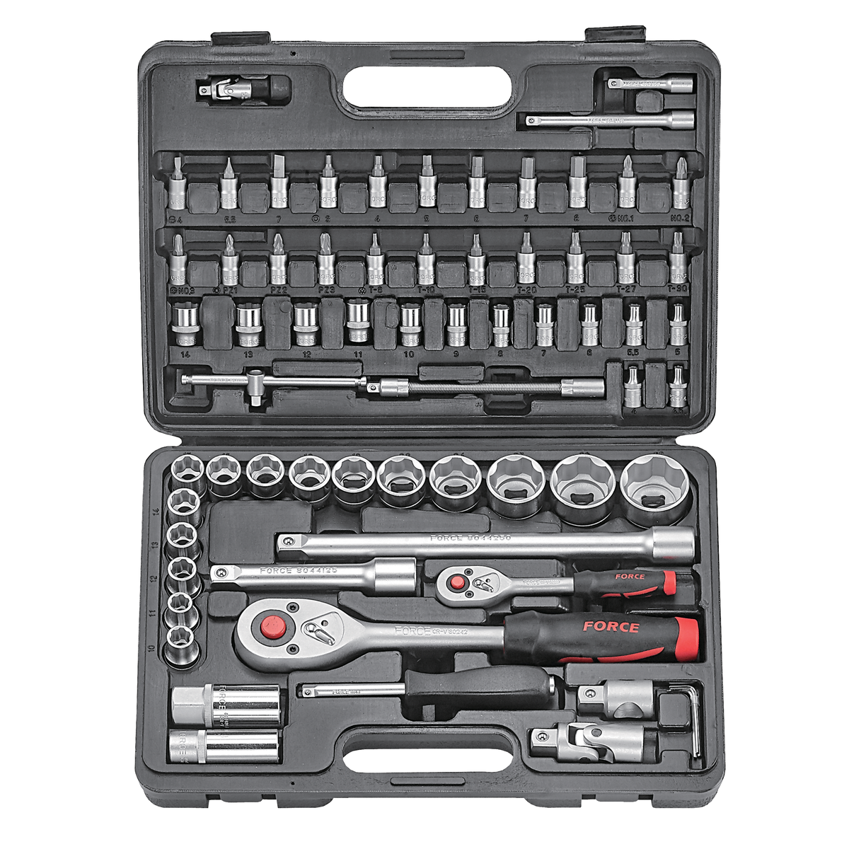 68pc 1/4" & 1/2" Socket combination set