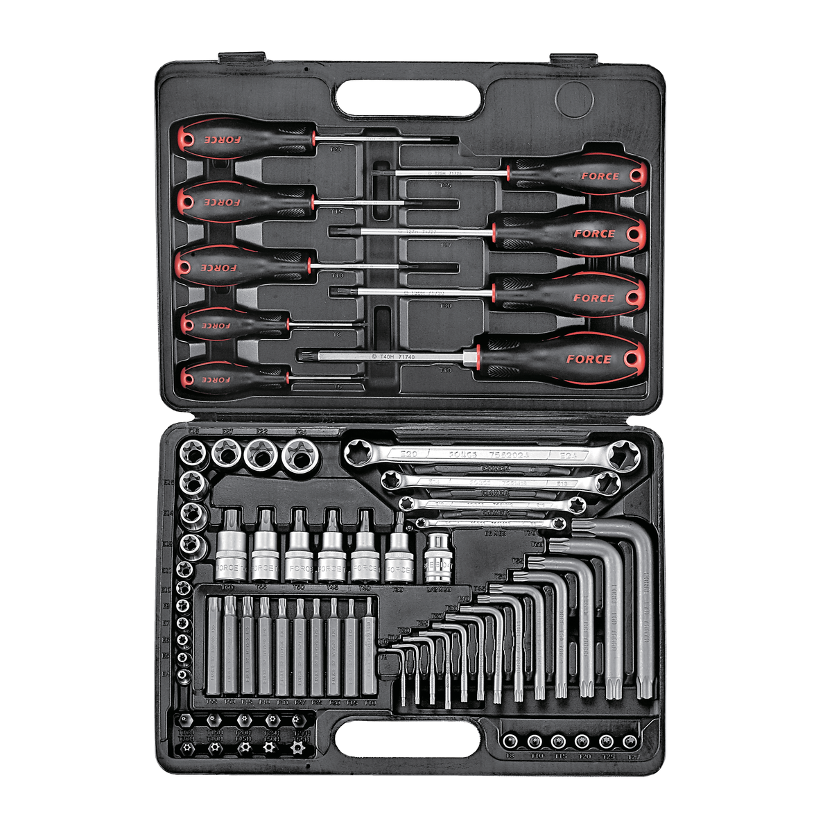 73pc 1/4" & 1/2" Star set