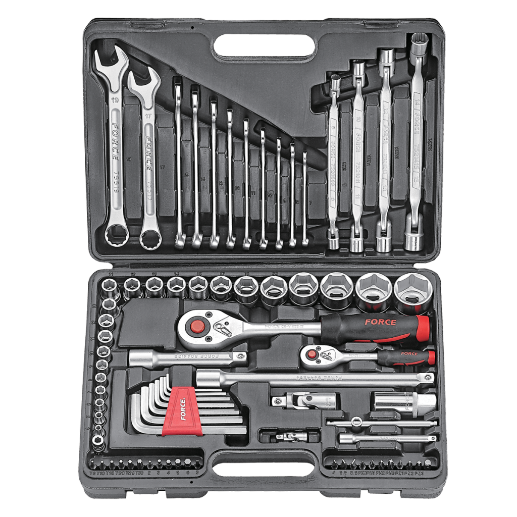 77pc 1/4" & 1/2" Combination set