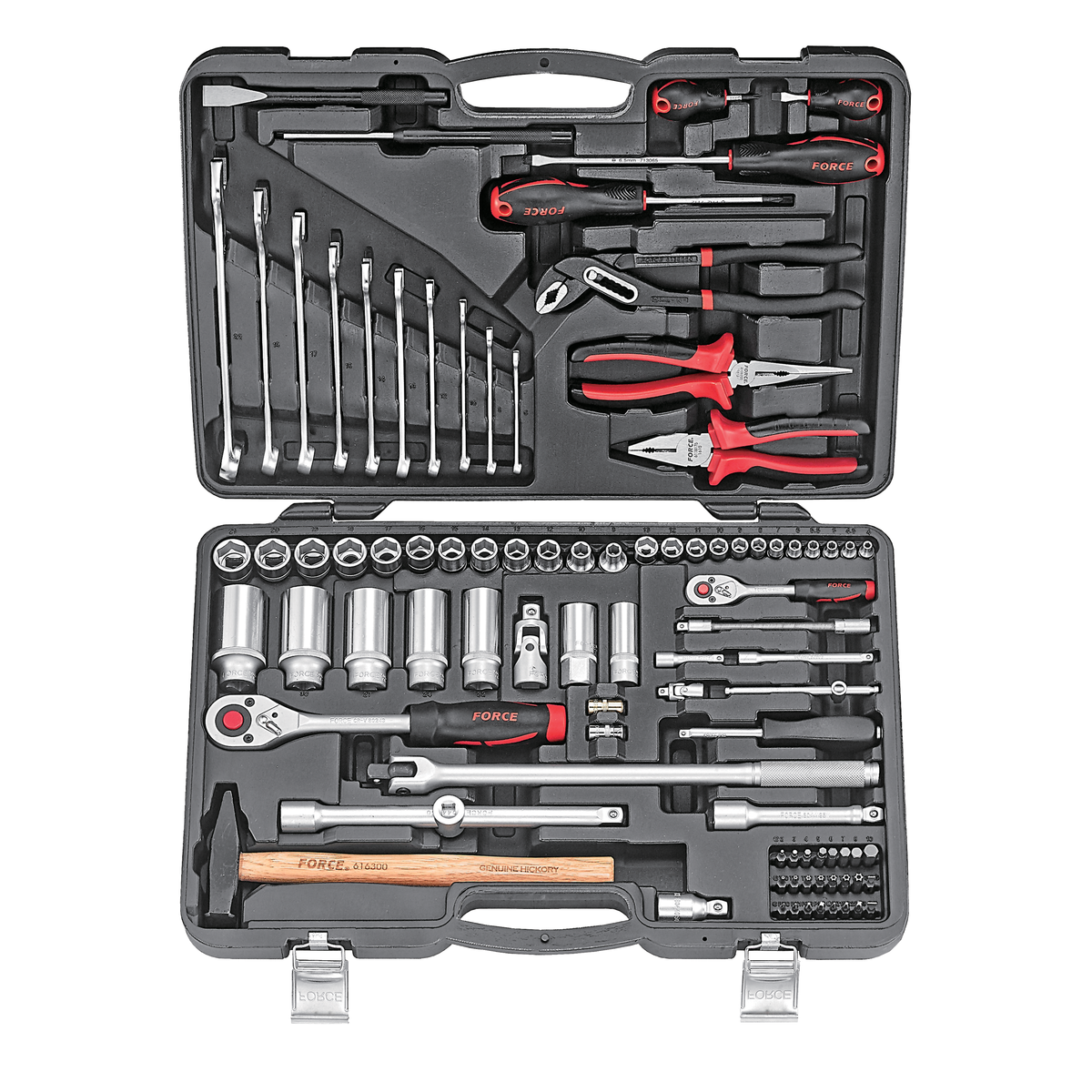 91pc 1/4" & 1/2" Combination set