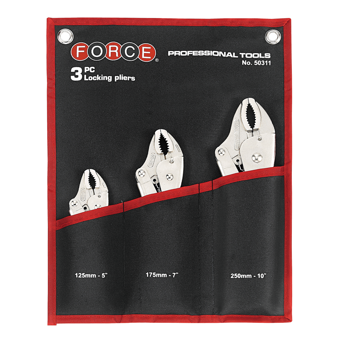3pc Locking pliers set