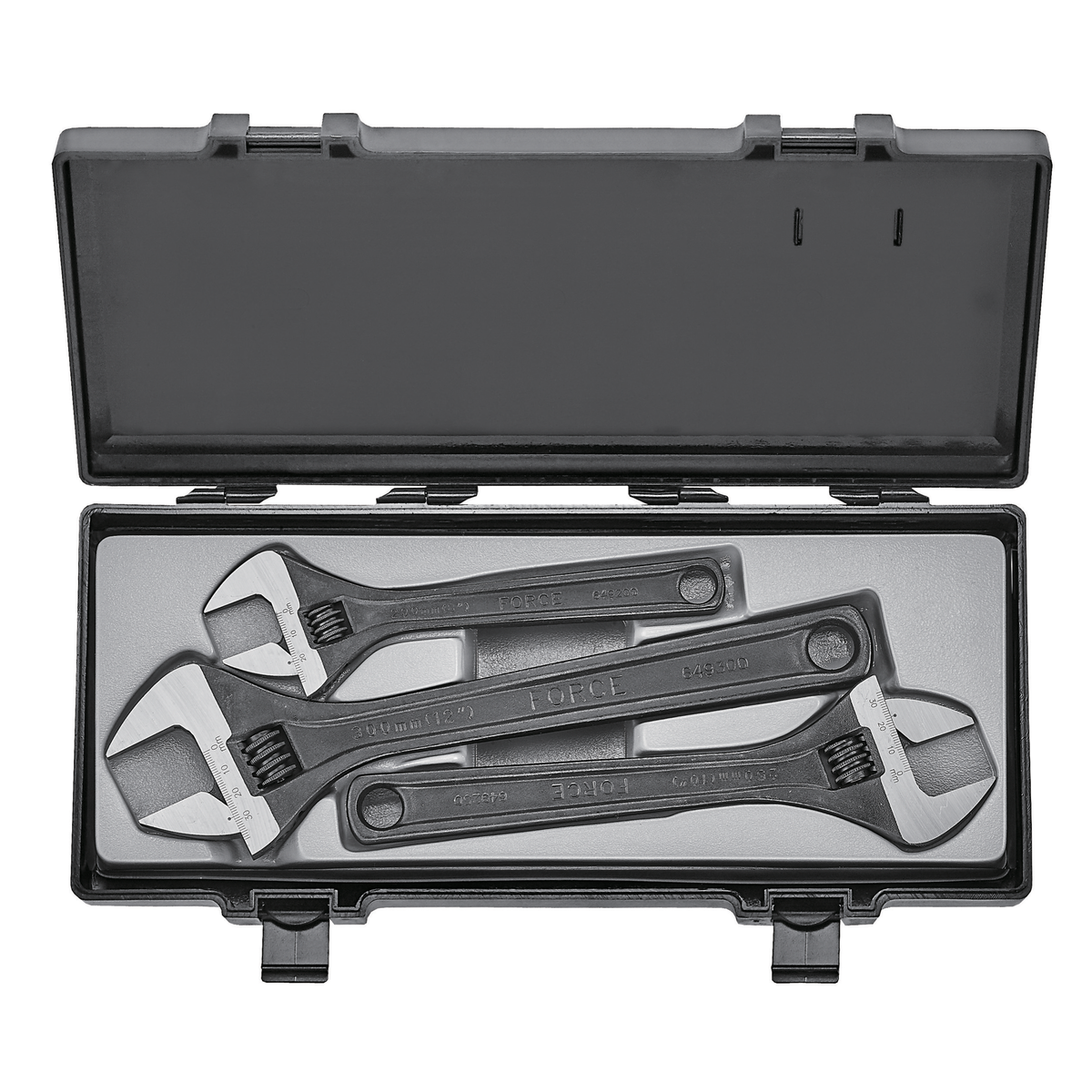 3pc Adjustable gauged wrench set
