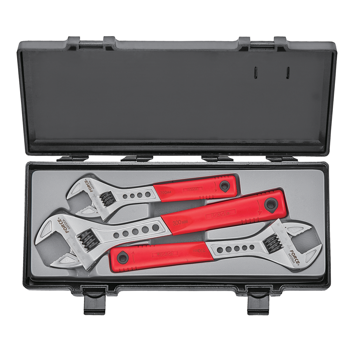 3pc Adjustable gauged wrench set