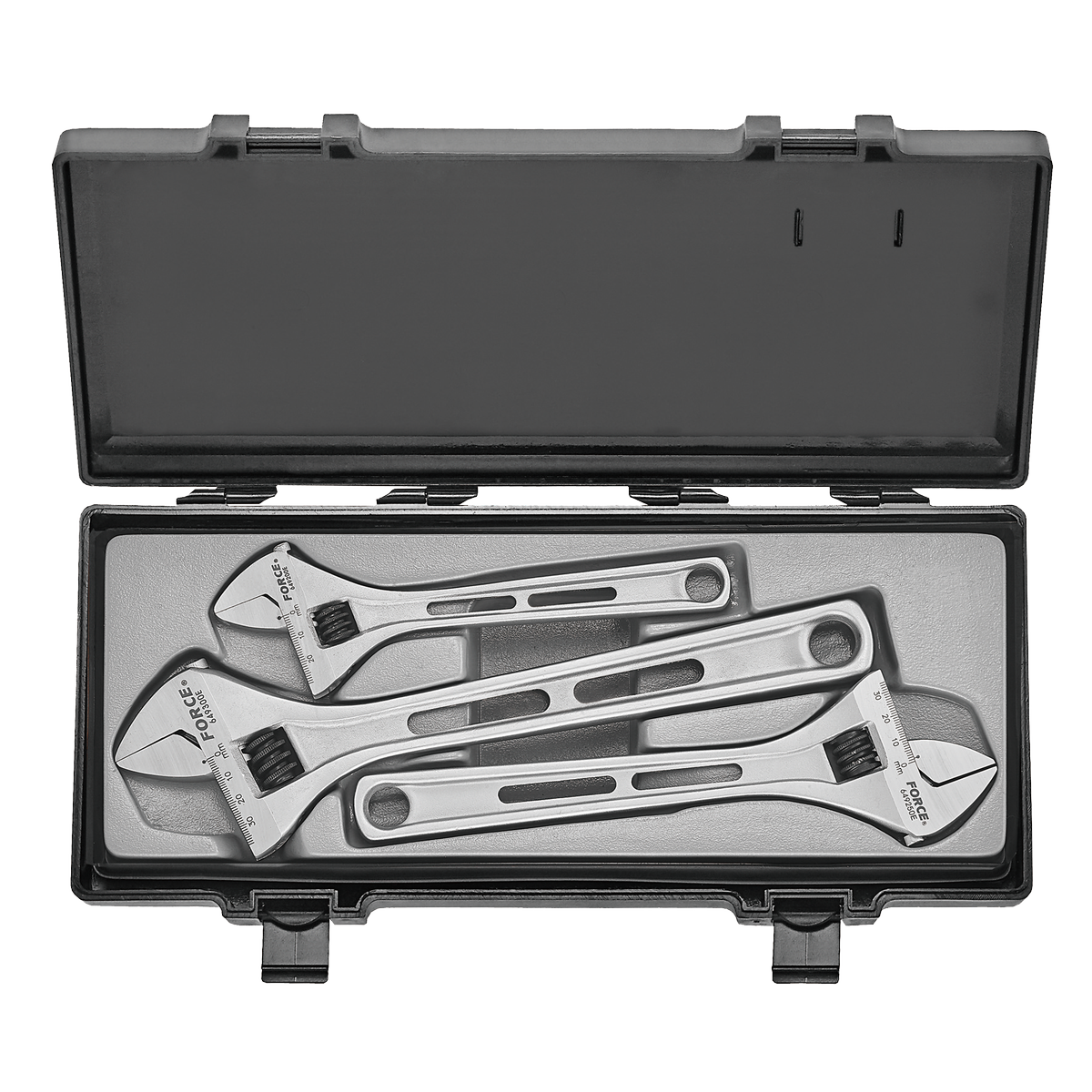 3pc Adjustable gauged wrench set