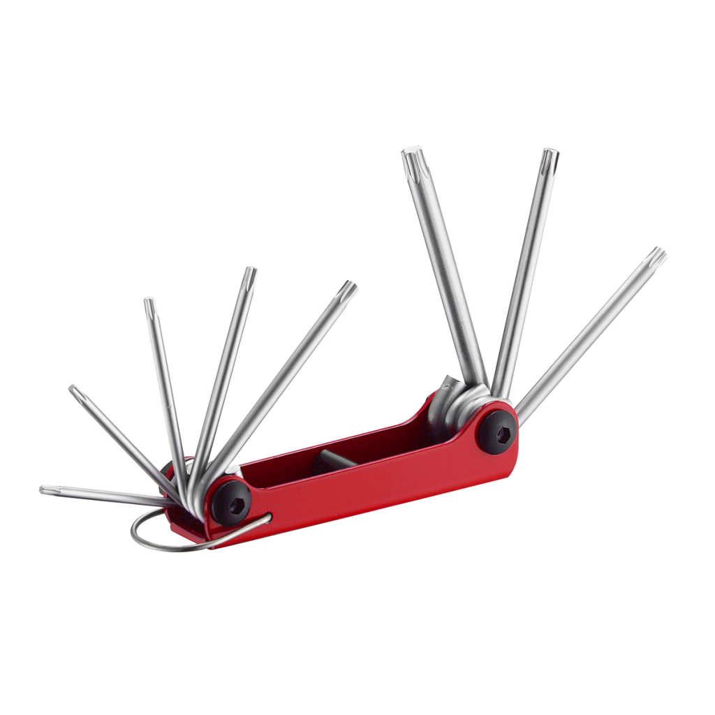 8pc Star tamperproof key set (folding)