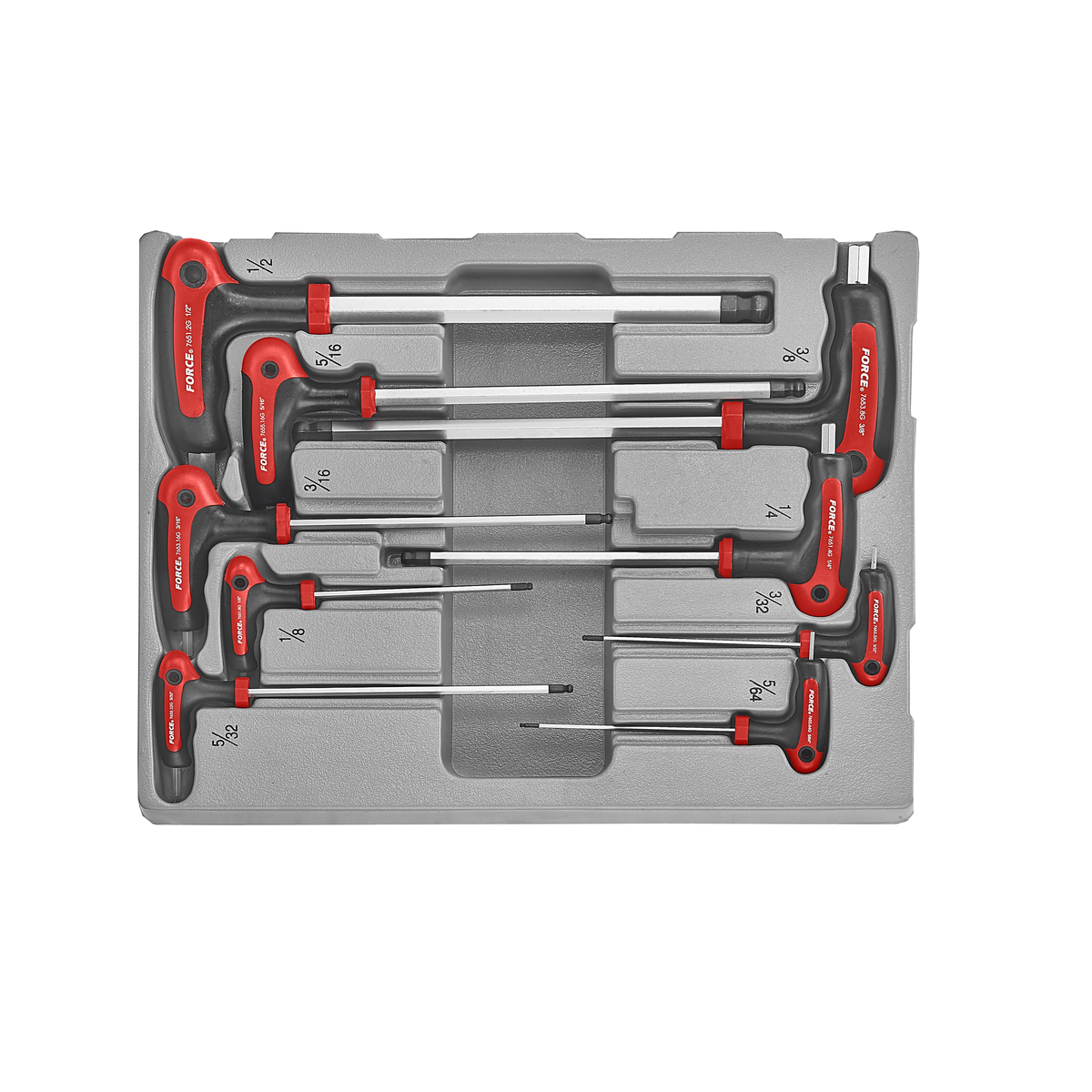 9pc Hex & hex ball point grip key set (SAE)