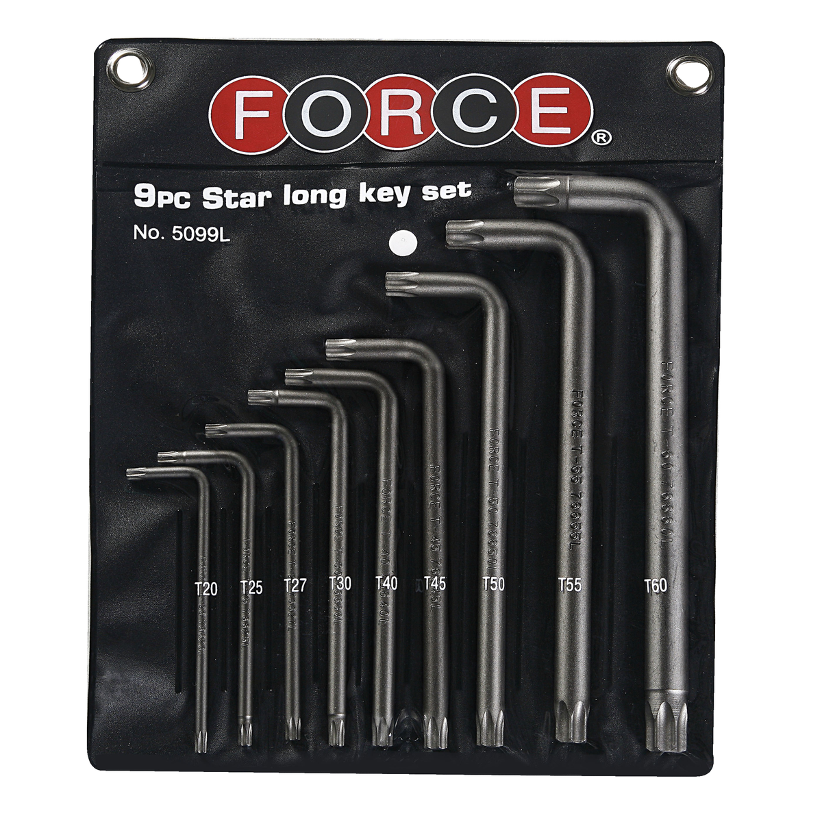 9pc Long star tamperproof key set