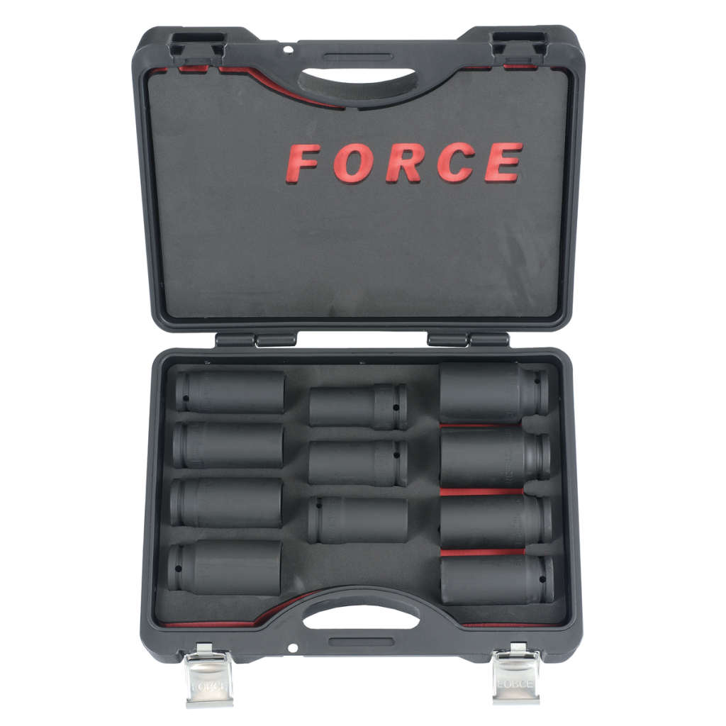 11pc 3/4"DR. Truck wheel deep impact socket set (S&M)