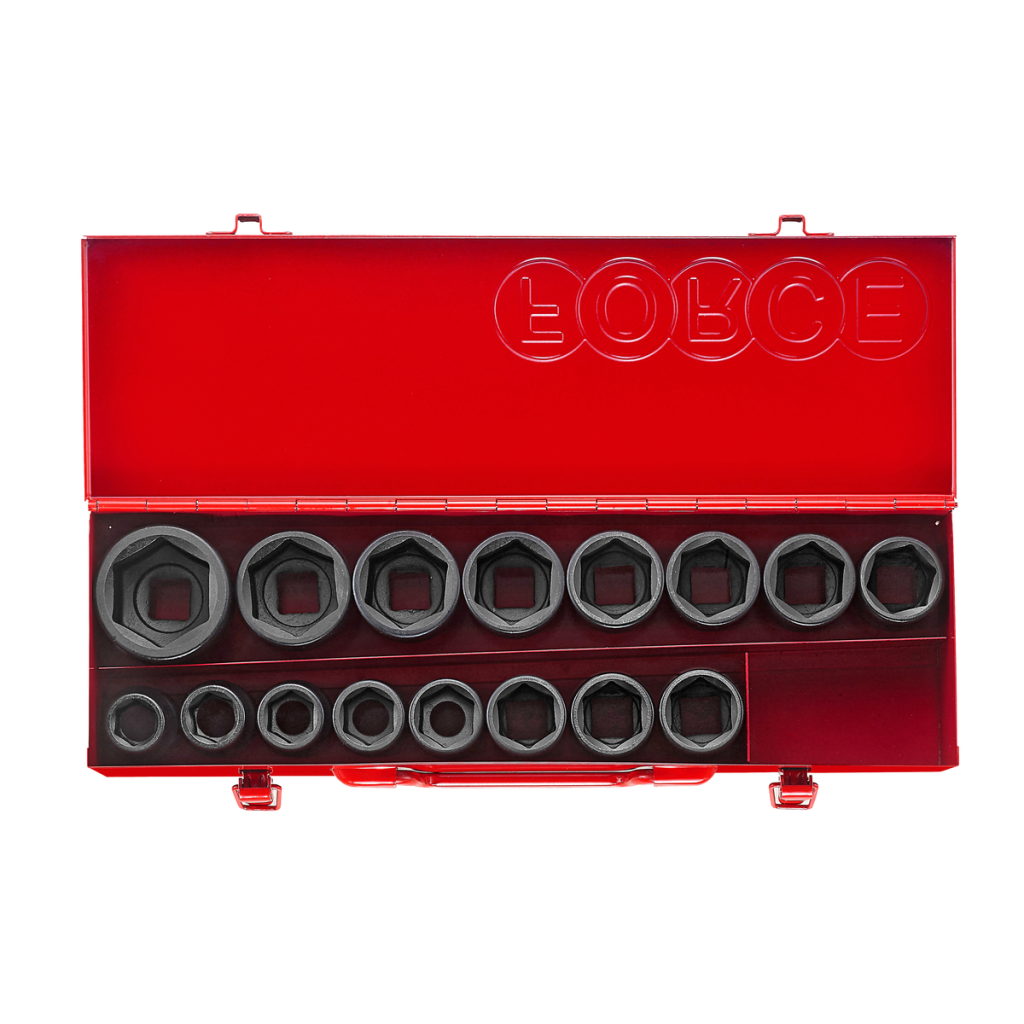 16pc 3/4"DR. 6pt. Flank impact socket set
