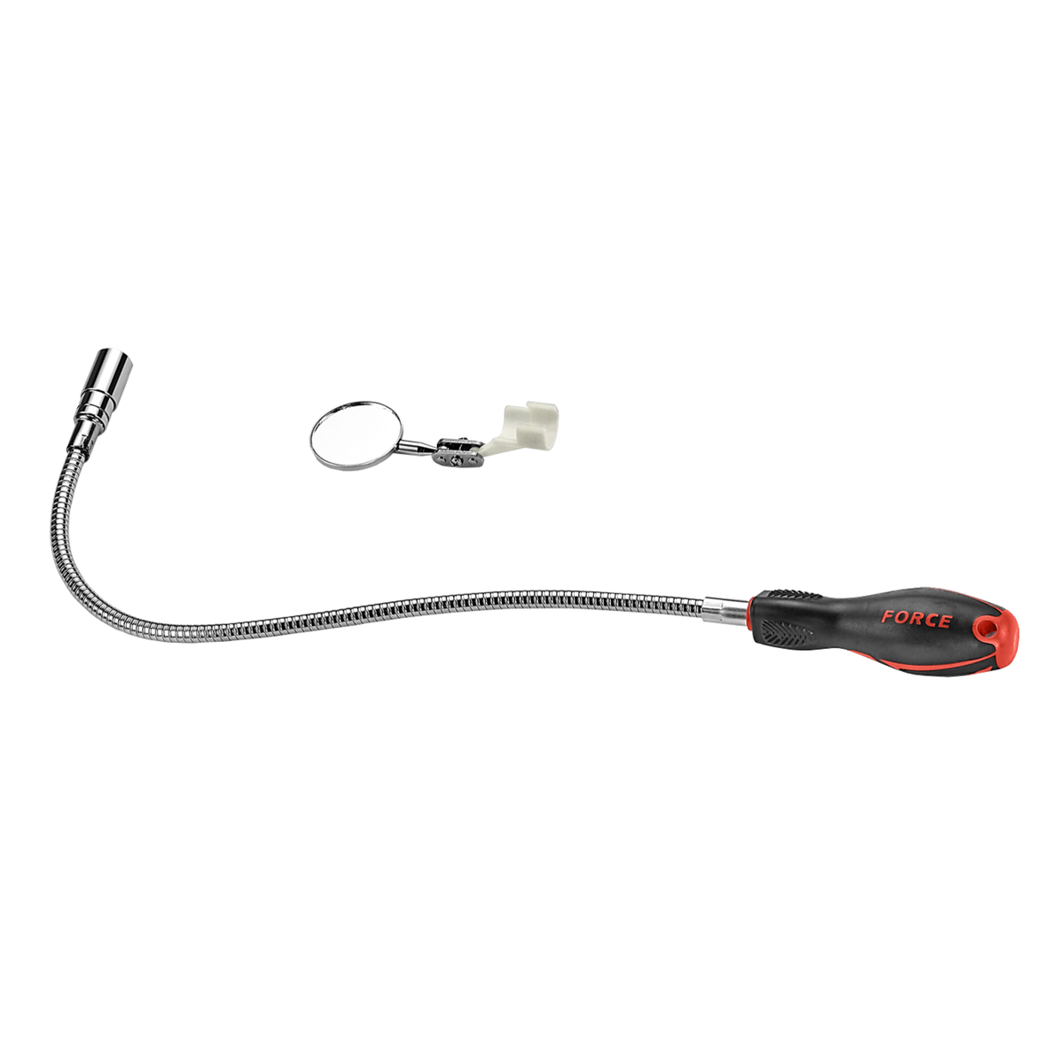 3-in-1 Magnetic flexible pickup tool with light & mirror