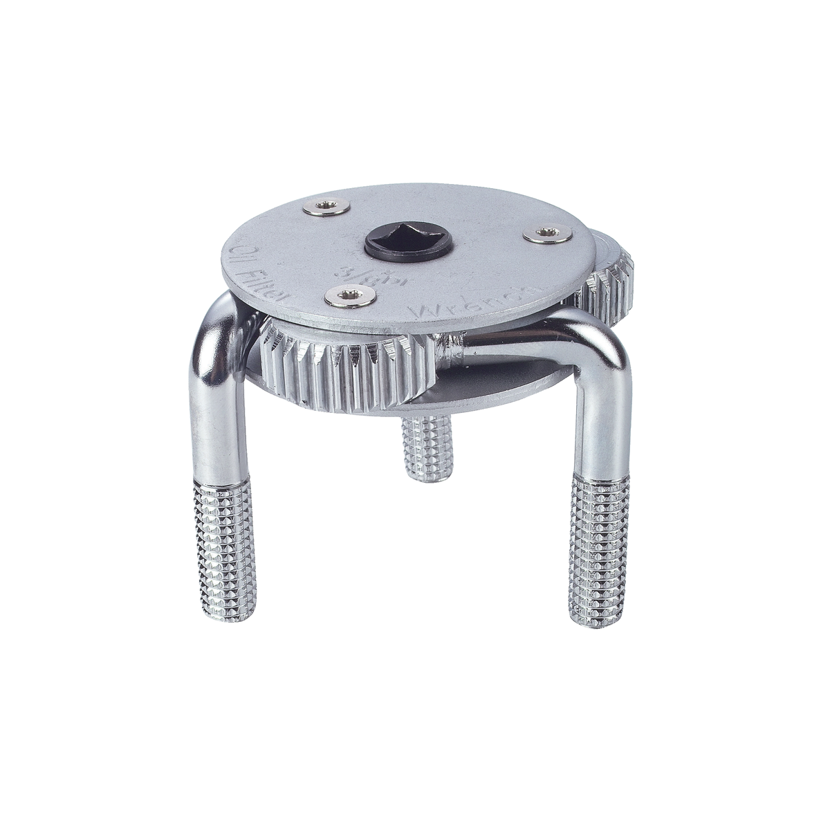 Three-legged oil filter wrench