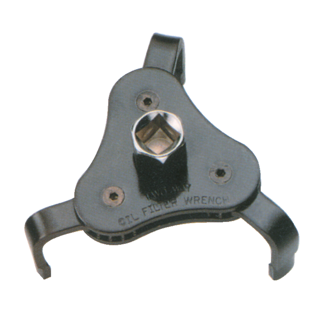 Three-legged two way oil filter spiral wrench