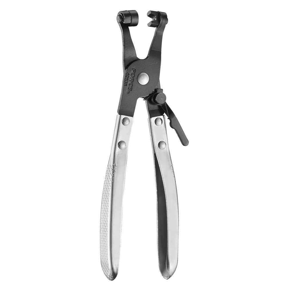 Flat band hose clamp pliers