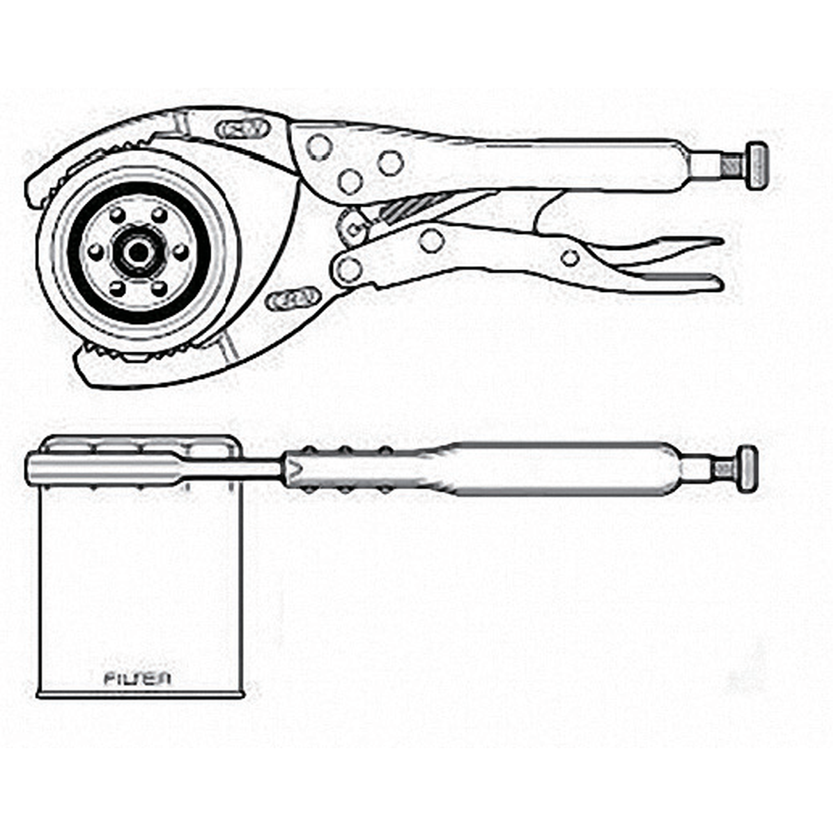 Oil filter master pliers