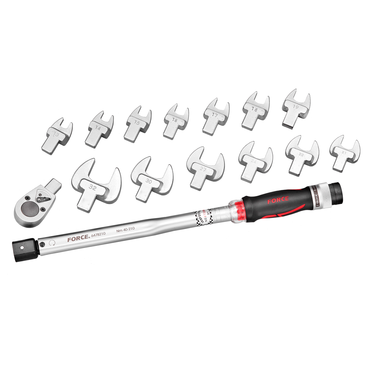 Torque wrench 40-210 Nm (14x18mm)