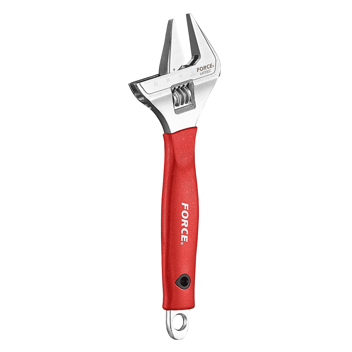Wide-jaw adjustable wrench
